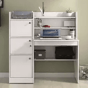 Study Table Assembly (Attached Bookshelf)