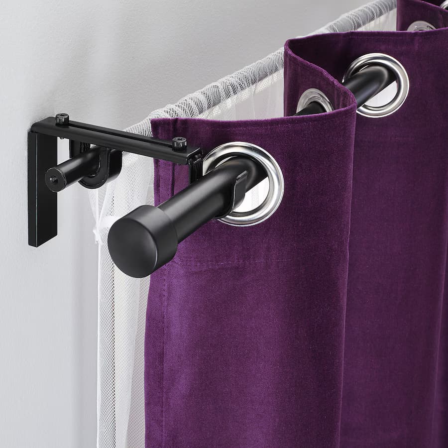 Double Curtain Rod Installation