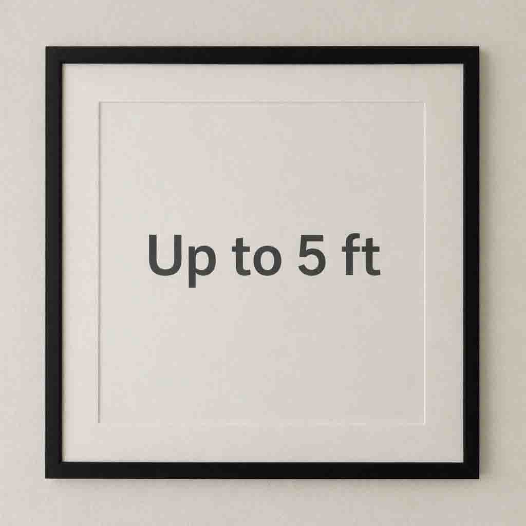 Photo Frame Installation – Large (Up to 5 ft)