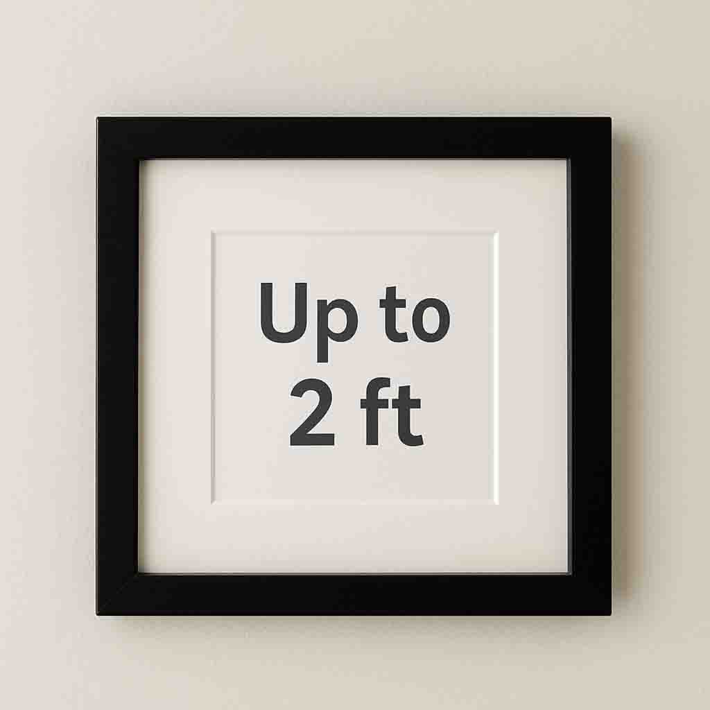 Photo Frame Installation – Small (Up to 2 ft)